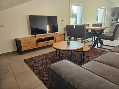TV/Unterhaltungsangebot in der Unterkunft Stebbacher Ferienwohnung