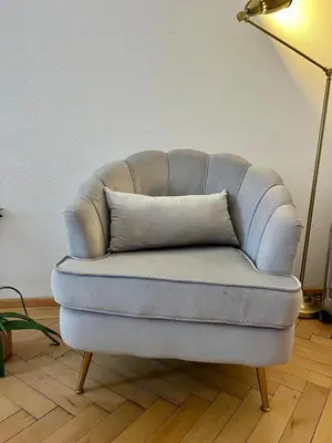 Ein Sitzbereich in der Unterkunft Privates Einzelzimmer direkt an der Uniklinik Mainz