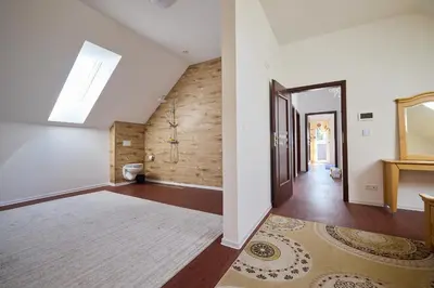 Ein Bett oder Betten in einem Zimmer der Unterkunft Ferienhaus SWD