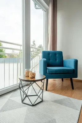 Ein Sitzbereich in der Unterkunft SCHLOSSBERG RESIDENCES - Design City-Apartment Nähe SAP und Hockenheimring