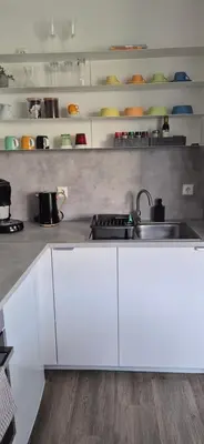 Küche/Küchenzeile in der Unterkunft NEU 