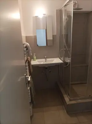 Ein Badezimmer in der Unterkunft RK living room