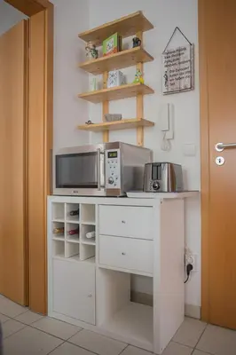 Küche/Küchenzeile in der Unterkunft Romantische Ferienwohnung
