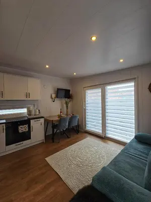 Küche/Küchenzeile in der Unterkunft Tiny House im Felsenland mit Sauna