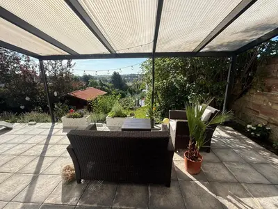 Ein Balkon oder eine Terrasse in der Unterkunft Haus Valentina 1