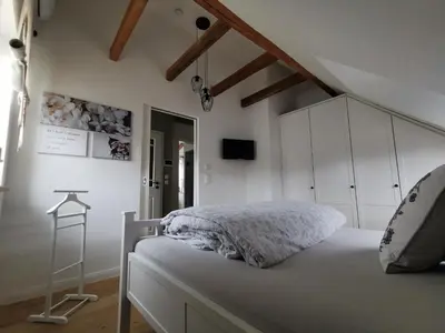 Ein Bett oder Betten in einem Zimmer der Unterkunft Schwarzwaldpanorama Doppelzimmer-WC