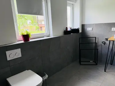 Ein Badezimmer in der Unterkunft Ankommen, Wohlfühlen! - FeWo Schömberg