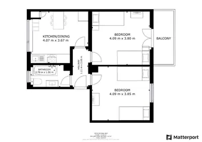 Grundriss der Unterkunft BIR01 Work & Stay in Rüsselsheim