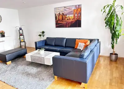 Ein Sitzbereich in der Unterkunft Luxurious 3 room peaceful home
