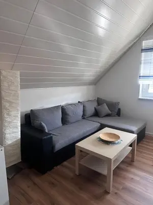 Ein Sitzbereich in der Unterkunft Gemütliche Ferienwohnung in Rödermark