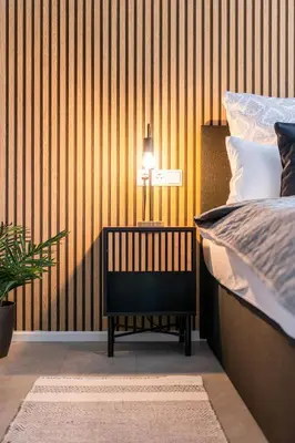 Ein Bett oder Betten in einem Zimmer der Unterkunft LIVINGLike-Apartment - Central & Spacious with Balkony & Garage, Coffee - 103m2