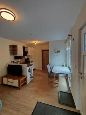 Küche/Küchenzeile in der Unterkunft Ferienwohnung LandZeit 1