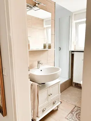 Ein Badezimmer in der Unterkunft Ferienwohnung Fröhlich