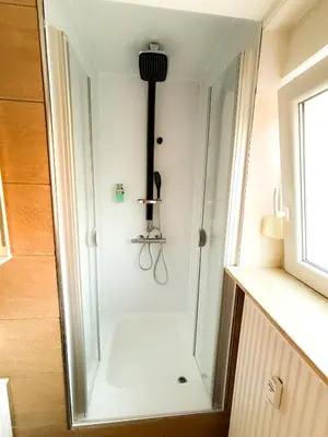 Ein Badezimmer in der Unterkunft Ferienwohnung Fröhlich
