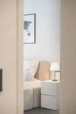 Ein Sitzbereich in der Unterkunft TOP Apartments - Stilvolle Wohnung im Stadtzentrum - Loggia - Kingsize Bett - Smart TV - Netflix - 60qm - 24h Check-In