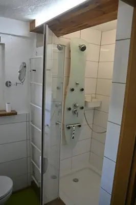 Ein Badezimmer in der Unterkunft FeWo an der Enz