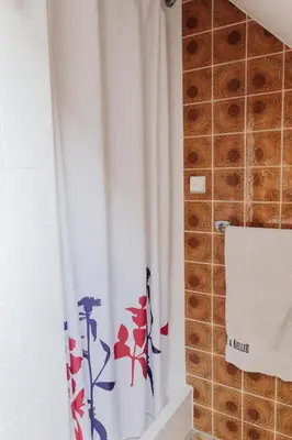 Ein Badezimmer in der Unterkunft separates Apartment im DG für 2 Personen