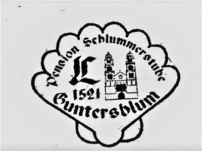 Ein Zertifikat, Auszeichnung, Logo oder anderes Dokument, das in der Unterkunft Pension Zur Schlummerstube ausgestellt ist