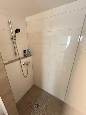 Ein Badezimmer in der Unterkunft Inspirierendes Sport-Motto-Zimmer am Kocher-Jagst Radweg nähe Heilbronn