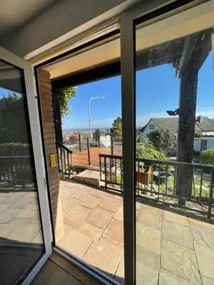 Ein Balkon oder eine Terrasse in der Unterkunft Ferienwohnung Sieben Raben