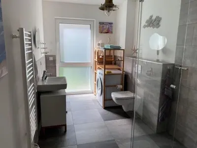 Ein Badezimmer in der Unterkunft Sonnenbergs Quartier