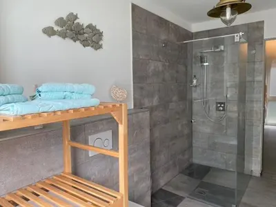 Ein Badezimmer in der Unterkunft Sonnenbergs Quartier