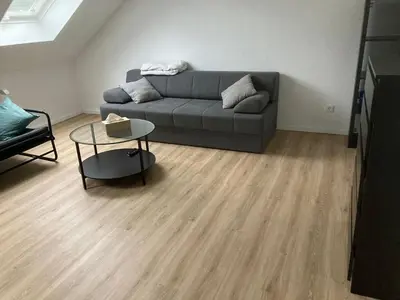 Ein Sitzbereich in der Unterkunft Weitblick