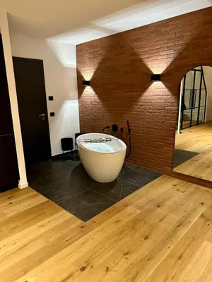 Ein Badezimmer in der Unterkunft theLOFT