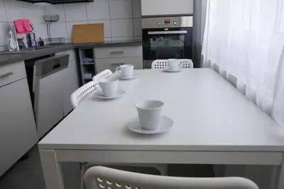 Küche/Küchenzeile in der Unterkunft Moderne 3-Zimmer-Wohnung für bis zu 7 Personen