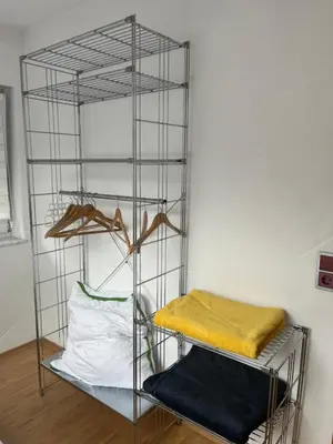 Ein Bett oder Betten in einem Zimmer der Unterkunft Schicke helle Galeriewohnung
