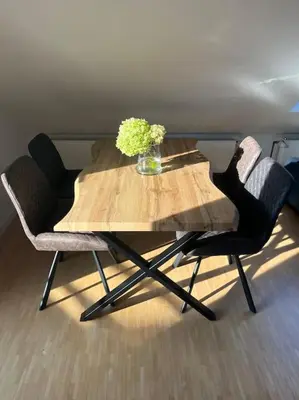Ein Sitzbereich in der Unterkunft Schicke helle Galeriewohnung