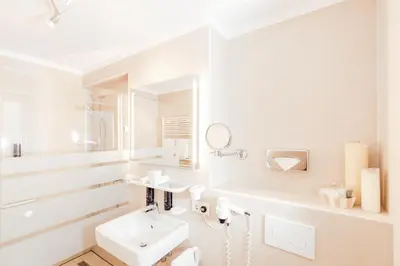 Ein Badezimmer in der Unterkunft Appartement mit Dachterrasse und Schloßblick