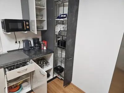 Küche/Küchenzeile in der Unterkunft Ferienwohnung Heilbronn