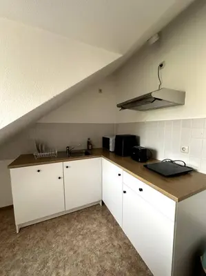 Küche/Küchenzeile in der Unterkunft Großzügige 2-Zimmer-Wohnung mit Balkon, ruhige Lage