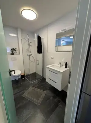 Ein Badezimmer in der Unterkunft Ferienwohnung in der Südpfalz