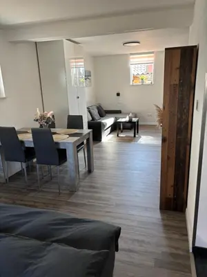 Ein Sitzbereich in der Unterkunft Ferienwohnung in der Südpfalz