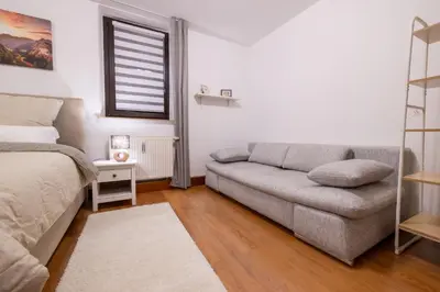Grundriss der Unterkunft Gemütliches Altbau-Loft mit Kamin und Parkplatz