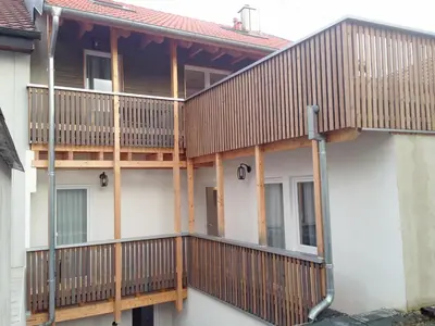 Ein Balkon oder eine Terrasse in der Unterkunft Hotel Rest Inn