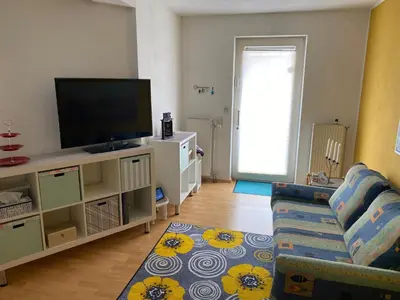 TV/Unterhaltungsangebot in der Unterkunft Ferienwohnung Meschi
