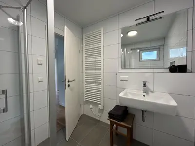 Ein Badezimmer in der Unterkunft Karlsruhe Grünwettersbach