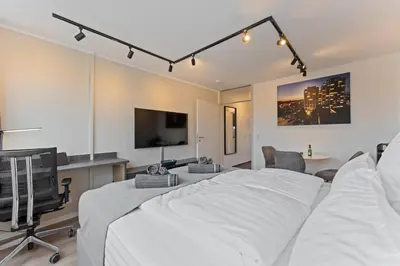TV/Unterhaltungsangebot in der Unterkunft Apartment für 2 - WLAN - Parkplatz - Homeoffice