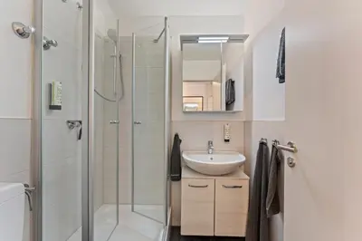 Ein Badezimmer in der Unterkunft Apartment für 2 - WLAN - Parkplatz - Homeoffice