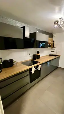 Grundriss der Unterkunft 2 Zimmer Wohnung mit Garten