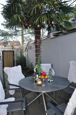 Grundriss der Unterkunft 2 Zimmer Wohnung mit Garten
