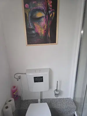 Ein Badezimmer in der Unterkunft Zimmer mit eigenem Bad in Heidelberg