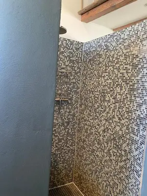 Ein Badezimmer in der Unterkunft Idyllisches Zimmer in Traumlage