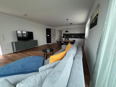 Küche/Küchenzeile in der Unterkunft Ferienwohnung Pfälzer Auszeit