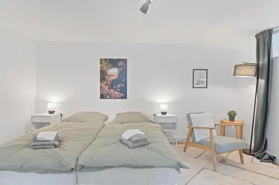Ein Bett oder Betten in einem Zimmer der Unterkunft Wohlfühl-Apartment Weissach