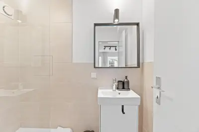 Ein Badezimmer in der Unterkunft Wohlfühl-Apartment Weissach