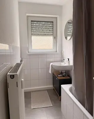 Ein Badezimmer in der Unterkunft Ferienwohnung Rheinglück